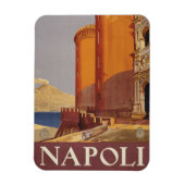 Reisposter van Vesuvius en de baai van Napels Magneet (Verticaal)