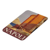 Reisposter van Vesuvius en de baai van Napels Magneet (Linkerzijde)