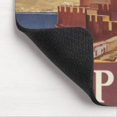 Reisposter van Vesuvius en de baai van Napels Muismat (Hoek)