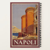 Reisposter van Vesuvius en de baai van Napels Notitieboek (Achterkant)