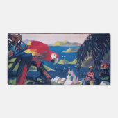 Reisposter van watervliegtuig vliegend over Caribi Bureaumat (Voorkant)