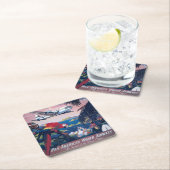 Reisposter van watervliegtuig vliegend over Caribi Kartonnen Onderzetters (Insitu)