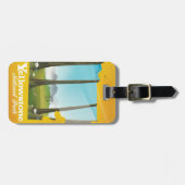 Reisposter van Yellowstone National Park. Bagagelabel (Voorkant horizontaal)