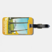 Reisposter van Yellowstone National Park. Bagagelabel (Achterkant horizontaal)