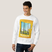 Reisposter van Yellowstone National Park. Trui (Voorkant volledig)