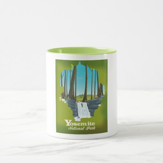 Reisposter van Yosemite National Park. Mok (Midden)
