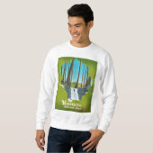 Reisposter van Yosemite National Park. Trui (Voorkant volledig)