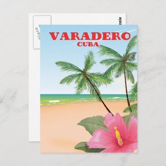 Reisposter Varadero Cuban Briefkaart (Voorkant / Achterkant)