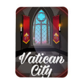 Reisposter Vaticaanstad cartoon Magneet (Verticaal)