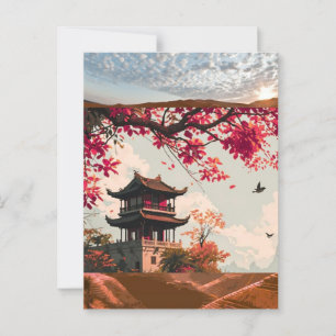 Reisposter - Vietnam Muurkunstprint, Illustratie Briefkaart
