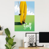 Reisposter vintage golf poster (Thuiskantoor)