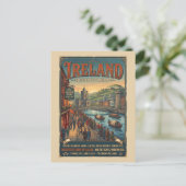 Reisposter Vintage Ierland Briefkaart (Staand voorkant)