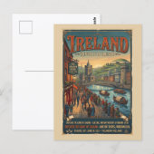 Reisposter Vintage Ierland Briefkaart (Voorkant / Achterkant)