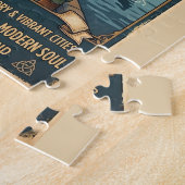 Reisposter Vintage Ierland Legpuzzel (Zijkant)