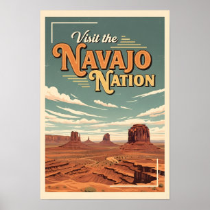 Reisposter Vintage Navajo Nation  Poster