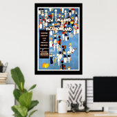 Reisposter Vintage New England Vakantie Poster (Thuiskantoor)