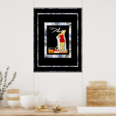 Reisposter Vintage New York Rode Baders Poster (Keuken)