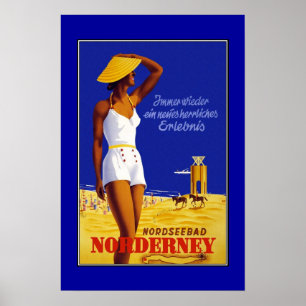 Reisposter Vintage Nordseebad Norderney Poster