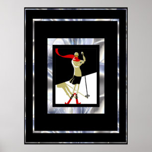 Reisposter Vintage Saint Croix Skien 3 Poster