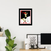 Reisposter Vintage Saint Croix Skien 3 Poster (Thuiskantoor)