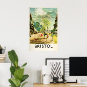 Reisposter VK Bristol, Engeland. Brits Poster (Thuiskantoor)