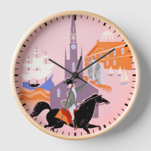 Reisposter voor Allegheny Airlines naar Boston