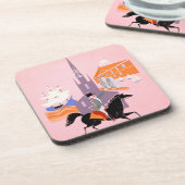 Reisposter voor Allegheny Airlines naar Boston Bier Onderzetter (Linkerzijde)