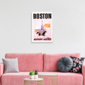 Reisposter voor Allegheny Airlines naar Boston Canvas Afdruk (Insitu (Woonkamer))