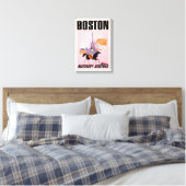 Reisposter voor Allegheny Airlines naar Boston Canvas Afdruk (Insitu (Slaapkamer))