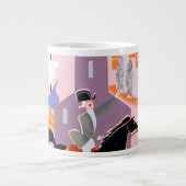 Reisposter voor Allegheny Airlines naar Boston Grote Koffiekop (Voorkant)