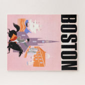 Reisposter voor Allegheny Airlines naar Boston Legpuzzel (Horizontaal)