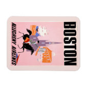 Reisposter voor Allegheny Airlines naar Boston Magneet (Horizontaal)