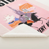 Reisposter voor Allegheny Airlines naar Boston Sherpa Deken (3/4)