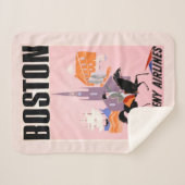 Reisposter voor Allegheny Airlines naar Boston Sherpa Deken (Voorkant (horizontaal))