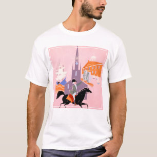 Reisposter voor Allegheny Airlines naar Boston T-shirt