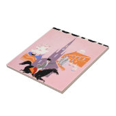 Reisposter voor Allegheny Airlines naar Boston Tegeltje (Zijkant)