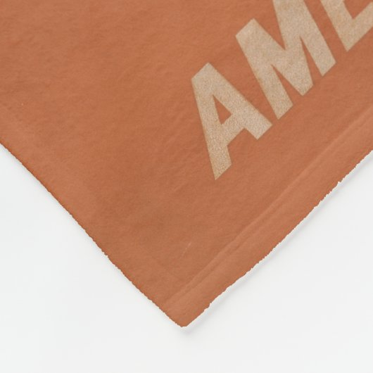 Reisposter voor American Airlines naar Texas Fleece Deken (Hoek)