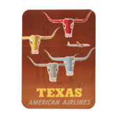 Reisposter voor American Airlines naar Texas Magneet (Verticaal)