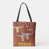 Reisposter voor American Airlines naar Texas Tote Bag (Achterkant)