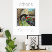 Reisposter voor Athene Griekenland Poster (Thuiskantoor)