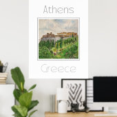 Reisposter voor Athene Griekenland Poster (Thuiskantoor)