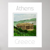Reisposter voor Athene Griekenland Poster (Voorkant)