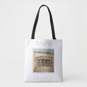Reisposter voor Athene Griekenland Tote Bag