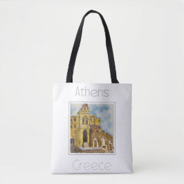 Reisposter voor Athene Griekenland Tote Bag