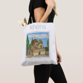 Reisposter voor Athene Griekenland Tote Bag (Dichtbij)