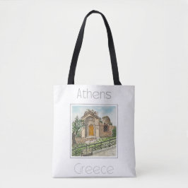 Reisposter voor Athene Griekenland Tote Bag