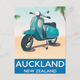Reisposter voor aukland nieuw-zeeland briefkaart