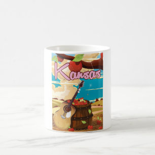 Reisposter voor  cartoon Kansas Koffiemok