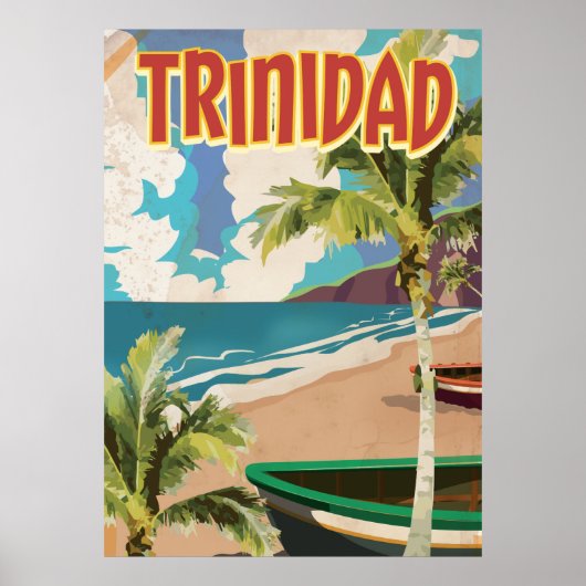 Reisposter voor cartoon uit Trinidad Poster (Voorkant)