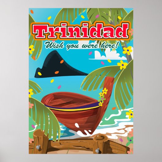 Reisposter voor cartoon uit Trinidad Poster (Voorkant)